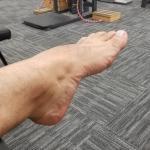 Image of ankle plantar flexion exercise.