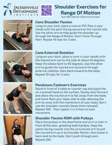 Shoulder ROM Exercises