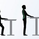 Image of sitting and standing workstations