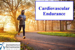 Man running in a hoodie outside for cardiovascular endurance. JOI Rehab